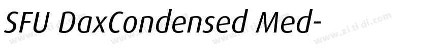 SFU DaxCondensed Med字体转换